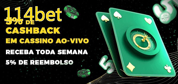 Promoções do cassino ao Vivo 114bet